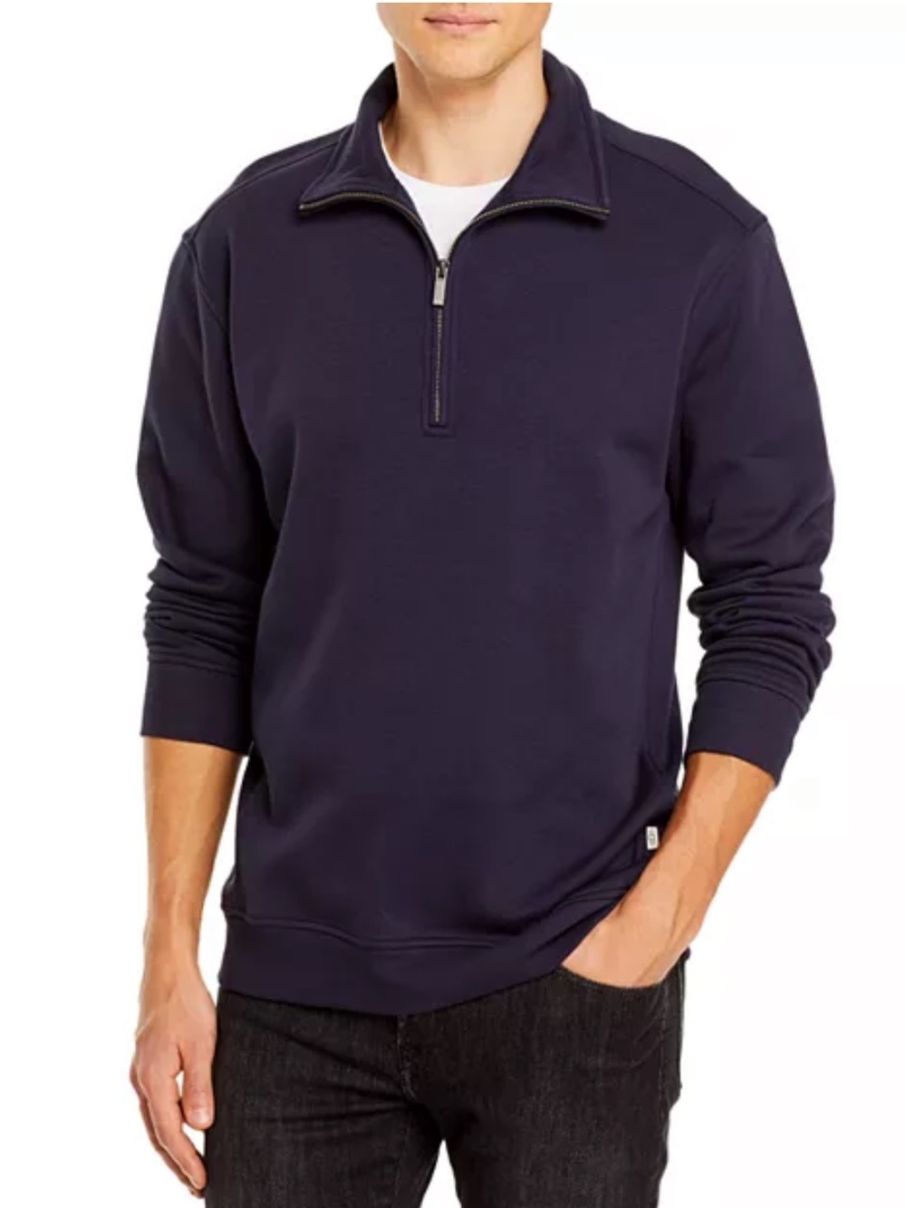 UGG New With Tag Men’s Navy Zeke Half Zip Pullover